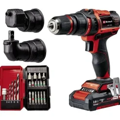 perceuse einhell visseuse te-cd 18/45 18.0 V avec batterie 2 2 avec coffret