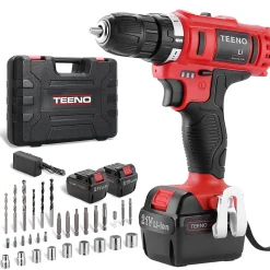 Perceuse visseuse PSR 21V, 2 batteries lithium, 41 accessoires