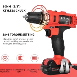 Perceuse visseuse PSR 21V, 2 batteries lithium, 41 accessoires