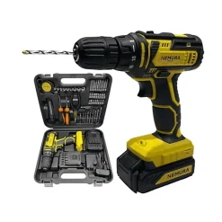 Perceuse Visseuse 20V NEMURA + 2 Batteries 1,5 Ah + Chargeur rapide + Malette avec 54 Accessoires