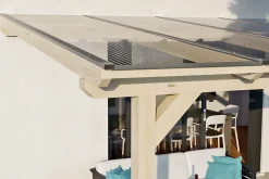 Pergola adossée SKAN HOLZ Bormio 434x300cm, bois lamellé-collé, non traité
