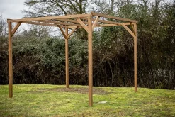 Pergola autoportante en bois 3 x 2,96 m Habrita
