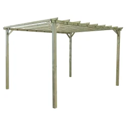 Pergola autoportante Hellebore en bois l.300 x L.400 x H.247 cm