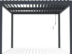 Pergola bioclimatique en aluminium "Windsor" 3 x 4 m Anthracite