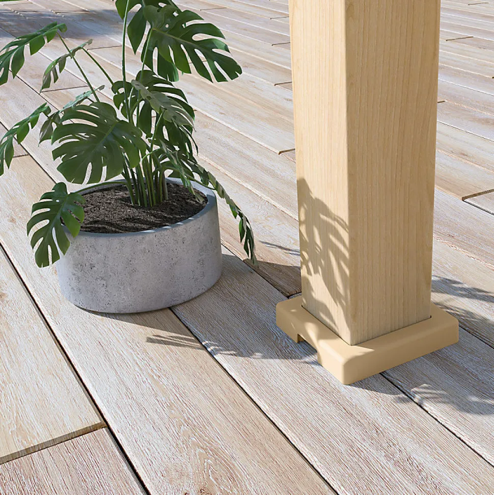 Pergola bioclimatique Ombréa VS autoportante 3x4M - Woodlook - lames blanches