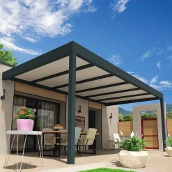 Pergola isotoit MODERN Gris anthracite 3,78x3,00m