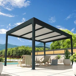 Pergola isotoit MODERN îlot Gris anthracite 6,26x4,00m