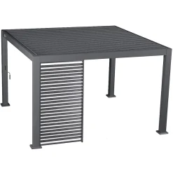 Persienne 1,2m pour pergola Evora 3,6m anthracite