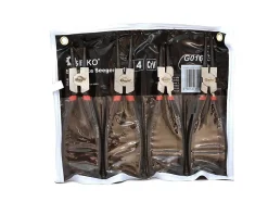 Pince Seeger 250 Mm Set de 4 Outils pour Circlips Intérieurs Extérieurs GEKO