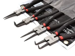Pince Seeger 250 Mm Set de 4 Outils pour Circlips Intérieurs Extérieurs GEKO