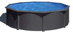 Piscine hors sol acier ronde 3,70 m x h.122cm Gré KIT350GYD avec pompe