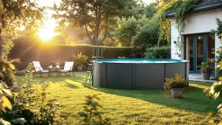 Piscine hors sol acier ronde 3,70 m x h.122cm Gré KIT350GYD avec pompe