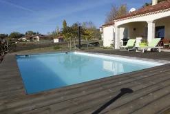Piscine hors sol bois rectangulaire Ubbink Ibiza LDD 5 x 8 x h.1,40 m + bâche incluse