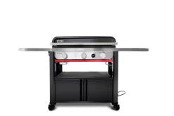 Plancha gaz noir Weber 76 cm sur chariot