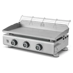 Plancha gaz Silvia II Evo 3 feux 67 cm
