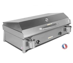 Plancha électrique ANTHEA E870 + Couvercle + 2 ustensiles - PLANCHAELEC