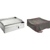Plancha électrique en inox Chef 55 cm Avec housse