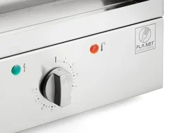 Plancha électrique en inox Chef 80 cm Avec chariot fermé + couvercle + housse