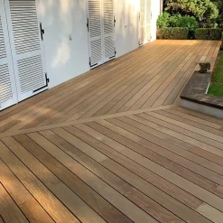 Planches de terrasse bois exotique IPE pour 20 m², Longueur 0,95 m.