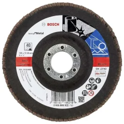 Plateau à lamelles Bosch Best for Metal diam.125 mm grain 80 - 2608606924