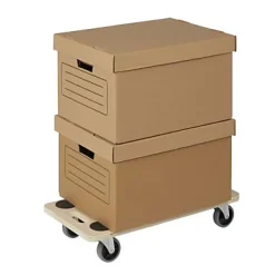Plateau roulant rectangulaire Diall TR01 peuplier charge max 200 kg