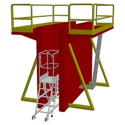 Plateforme 6 marches - Hauteur max. de travail 3.40m - 18.046