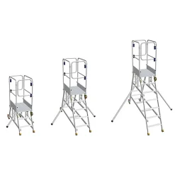 Plateforme 6 marches - Hauteur max. de travail 3.40m - 18.046