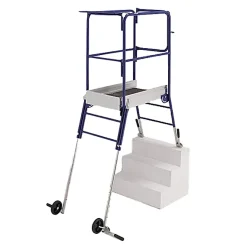Plateforme pour escalier 3 marches - Hauteur travail max 2.52 à 3.48m - HELIS