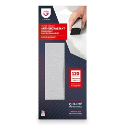 Pochette 6 feuilles papier anti-encrassant 120 grain moyen Gerlon L.23 x l.9,3 cm