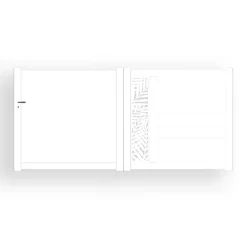 Portail alu coulissant découpe laser en kit dim. L.3500 (entre piliers) X H.1500 mm Blanc (RAL 9010)