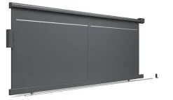 Portail aluminiumm "EVORA" coulissant 1 vantail 180 x 400 cm - gris 7016