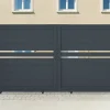 Portail coulissant 3m CIMONE H.140 aluminium gris