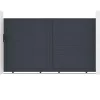 Portail coulissant 3m EIGER H.180cm aluminium gris
