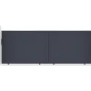 Portail coulissant 4m EIGER H.140cm aluminium gris