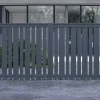 Portail coulissant 3,5m VEYMONT H.160cm aluminium gris