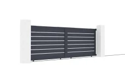 Portail coulissant 4m VOGEL H.140cm aluminium gris