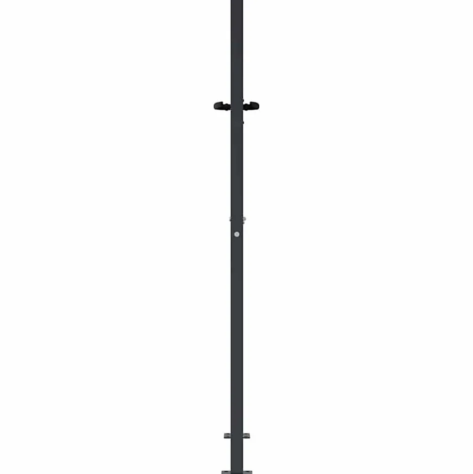Portail de jardin Anthracite 100x150 cm Acier Design Herbe vidaXL