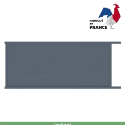 Portail Jardimat coulissant motorisé aluminium Alpes gris anthracite - 300 x h.160 cm