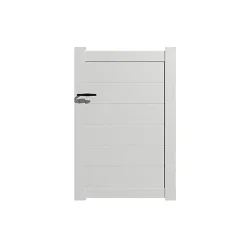 Portillon alu modèle plein en kit dim. L.1000 (entre piliers) x H.1700 mm Blanc (RAL 9010)
