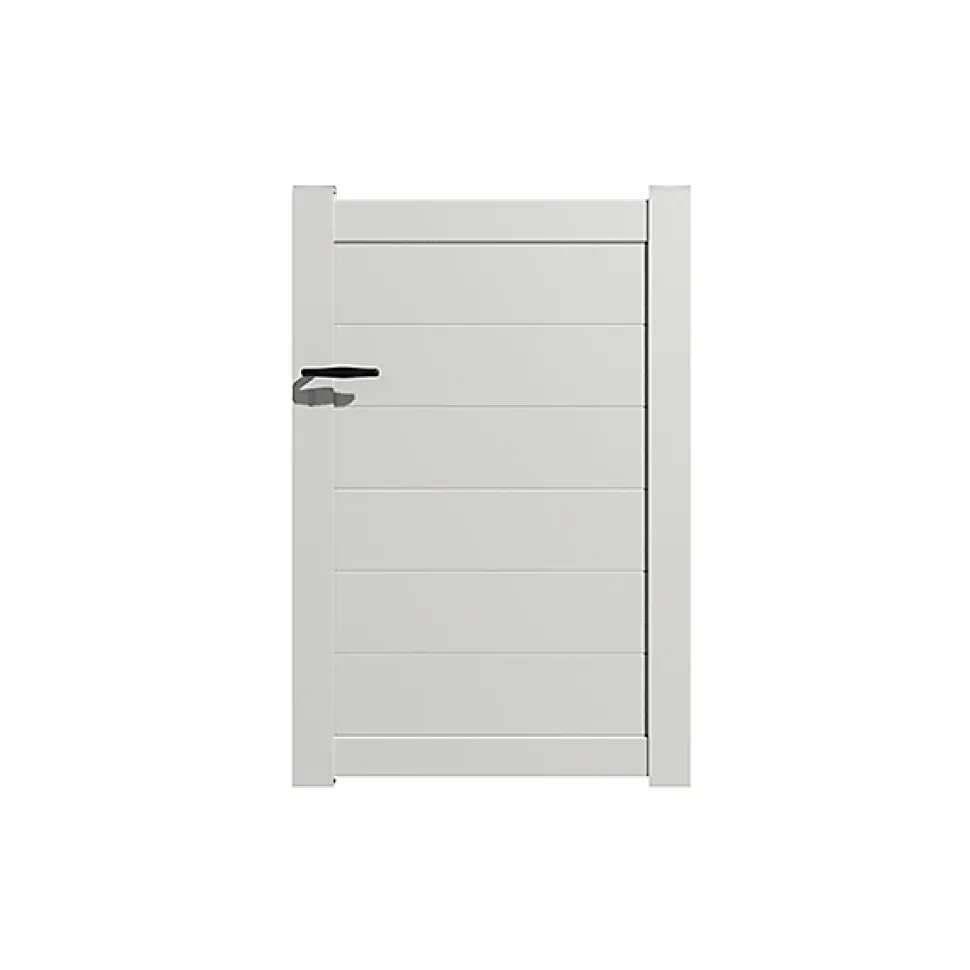 Portillon alu modèle plein en kit dim. L.1000 (entre piliers) x H.1700 mm Blanc (RAL 9010)