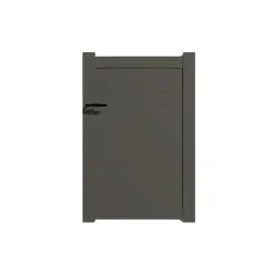 Portillon alu modèle plein en kit dim. L.1000 (entre piliers) x H.1700 mm Gris Quartz (RAL 7039)