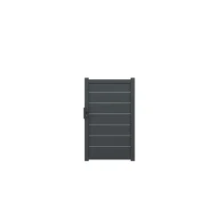 Portillon Marcq aluminium gris RAL 7016 l.100 x H.164,8 cm 4ALU