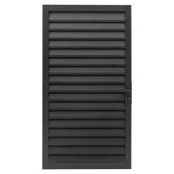 Portillon persienné Neva l.93 x H.171 cm Aluminium anthracite