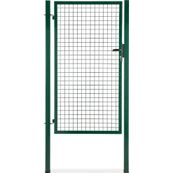 Portillon pour clôture grillagée à poteaux carrés Blooma vert 100 x h.170 cm