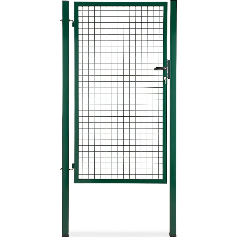 Portillon pour clôture grillagée à poteaux carrés Blooma vert 100 x h.170 cm