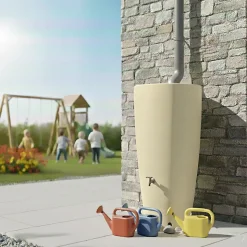 Pot conique récupérateur d'eau de pluie aérien 200l
