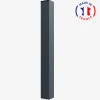 Poteau support aluminium sur platine H1600 mm Dimension poteaux 120 mm x 120 mm Couleurs Gris (RAL 7016)