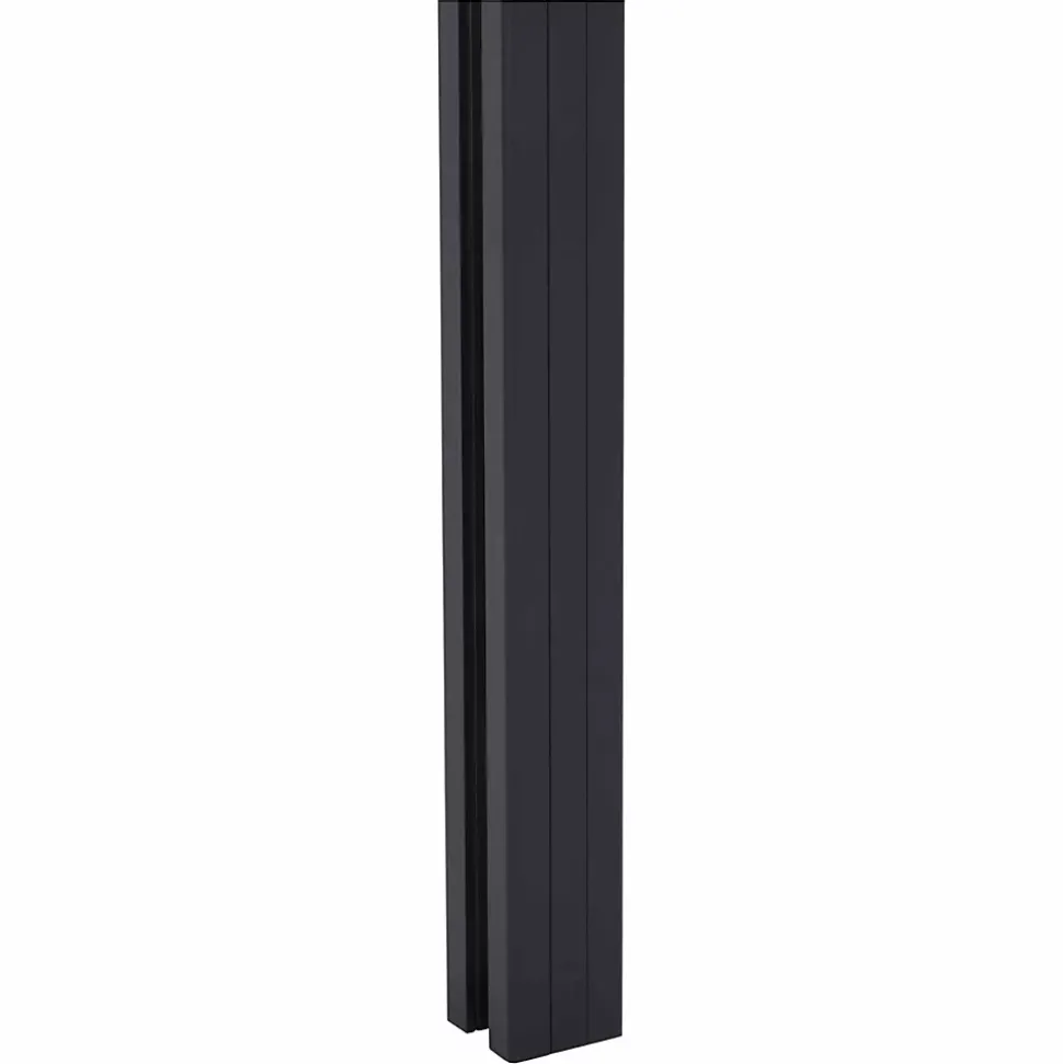 Poteau universel à sceller en aluminium anthracite pour clôture Neva Klikstrom, H.240cm