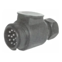 Prise remorque mâle plastique 12 V 13 plots