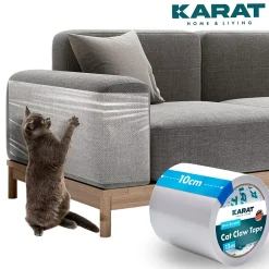 Protection anti-griffes pour chats film auto-adhésif anti-griffes transparent 15 m x 10 cm